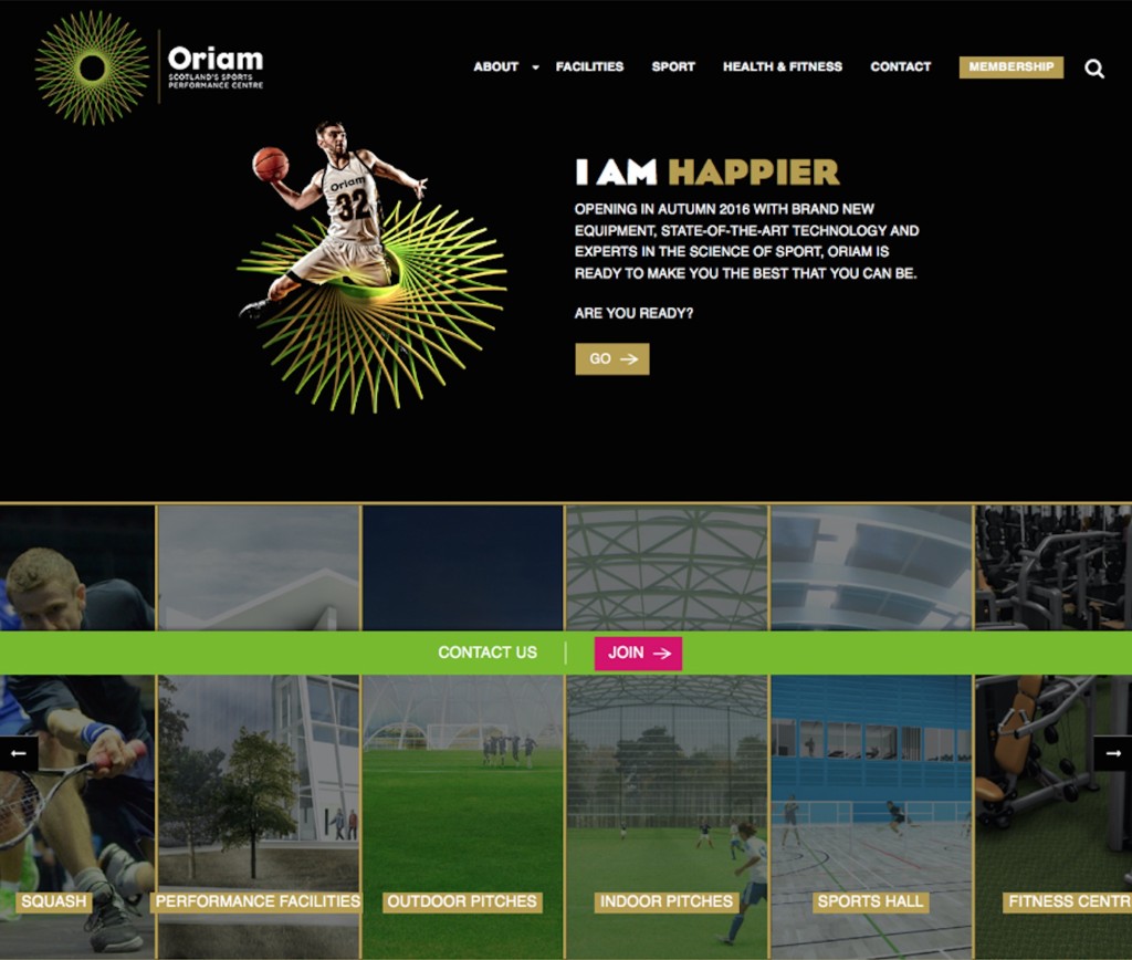 Oriam Website