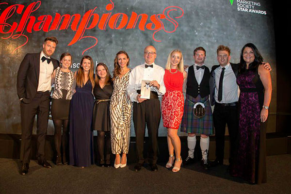 The Union is named Agency of the Year 2015 at the Marketing Star Awards in Glasgow.