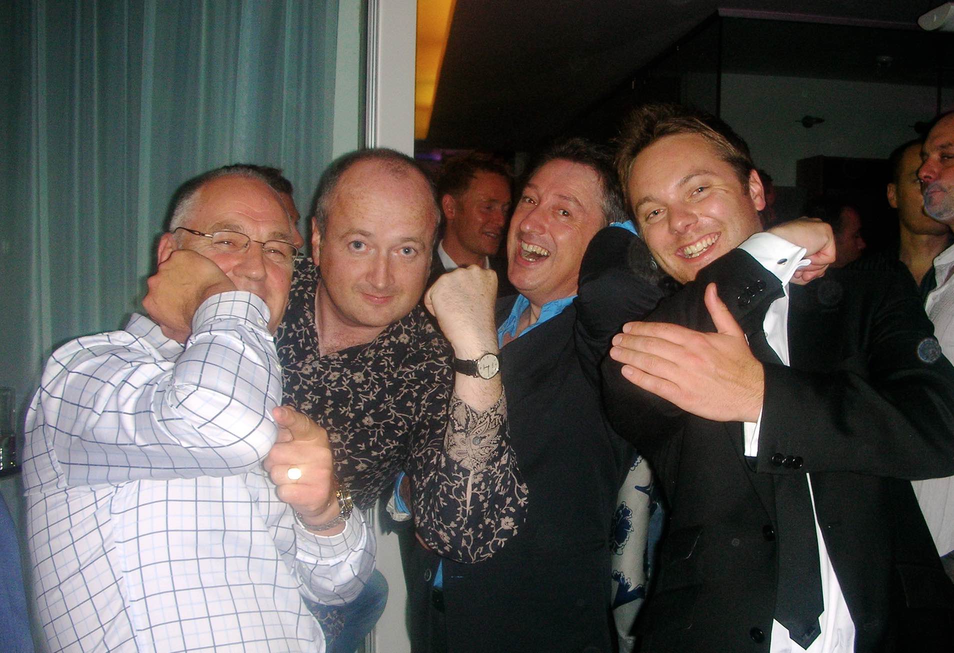 Union staff and client celebrating at the 10th birthday party.