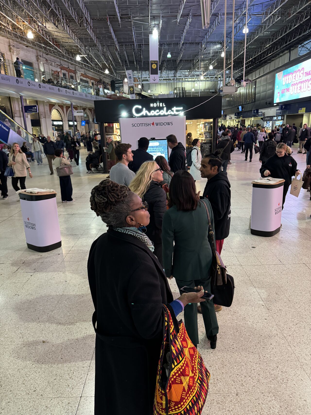 People queuing for the real life Pension Mirror