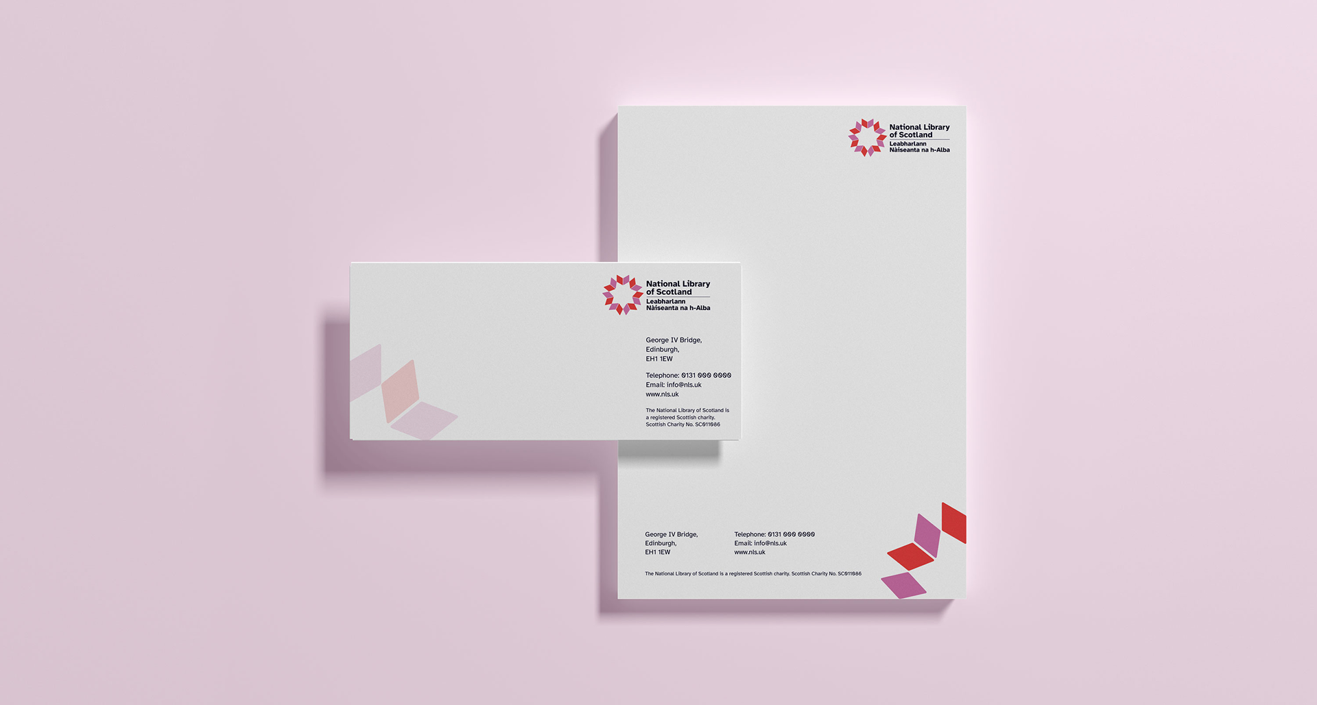 Example letterhead and compliments slip