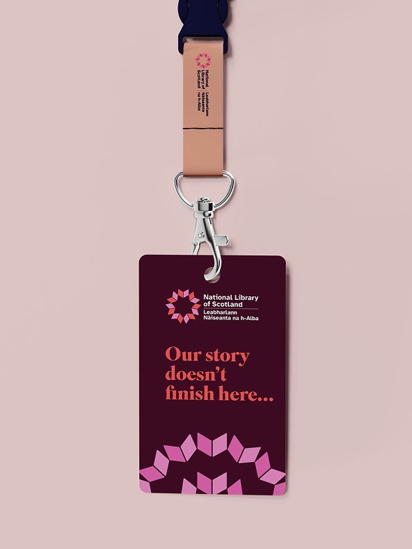 Example lanyard - Our story doesn't finish here