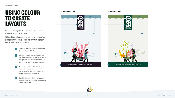 Brand guidelines layouts