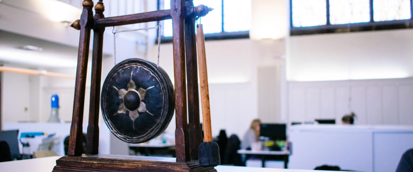 Gong in the Union Church photo