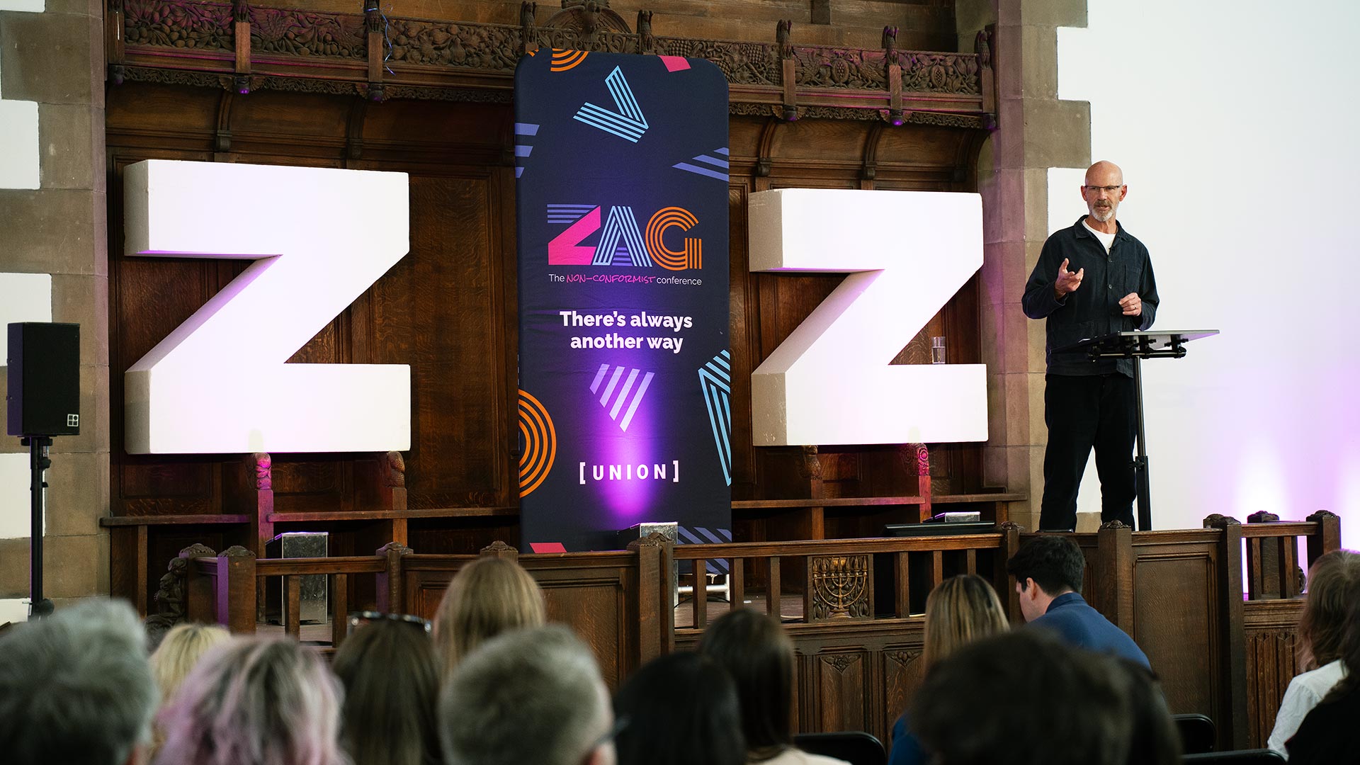 Michael Hart presenting at ZAG 2025